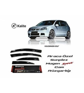 Vw Golf 3 Mugen Cam Rüzgarlığı 1992-1998 arası 4'lü Sunplex (Beyaz)