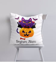 BK Gift Kişiye Özel Happy Halloween Tasarımlı Yastık-13