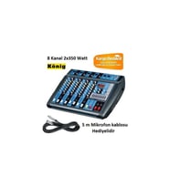 König Ka-8700P 2X350W 8 Kanal Power Mikser