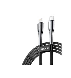 Çınarcık Dev Toocki TQ-X10 1M 20W Hasırlı Type-C to Lightning PD Hızlı Şarj Kablosu - Siyah