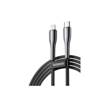 Çınarcık Dev Toocki TQ-X10 1M 20W Hasırlı Type-C to Lightning PD Hızlı Şarj Kablosu - Siyah