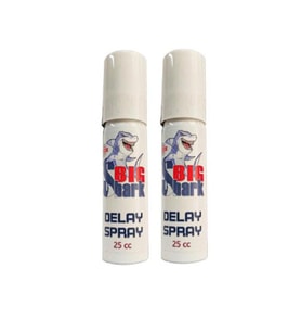 Süper Big Shark Del.ay Erkeklere Zamanlayıcı Yeni Formülü Bakım Ve Masaj Sprayı 25 Cc X 2 Adet