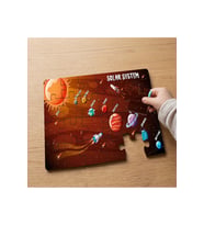 Güneş Sistemi Tasarımlı 24 Parça Ahşap Çocuk Puzzle MPK0900