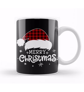 Yılbaşı Yeni Yıl Konseptli Merry Christmas Kupa Bardak Porselen