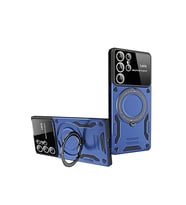 Samsung Galaxy S24 Ultra Kılıf Joy Lens Standlı Kapak - Lacivert