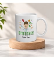 Kişiye Özel İsimli Diyetisyen Meslek Kupa Bardak