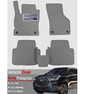 CHERY TİGGO 8 PRO MAX (2024-2025) Uyumlu EVA Paspas Tam Set–Araca Özel,Su Geçirmez,Kolay Montaj