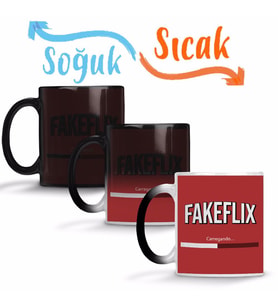 Fakeflix Sihirli Kupa Bardak Porselen