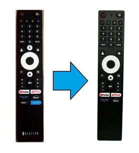 dijitsu mikrofonsuz google smart tv kumanda-Resimde Sağdaki Gönderilir
