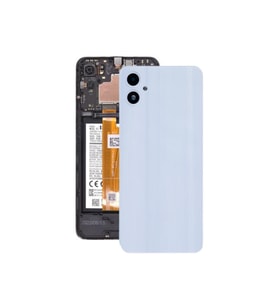 Samsung A05 Arka Kapak - Arka Pil Batarya Kapağı Kamera Lensli - SM-A055 Uyumlu (Beyaz)