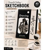 Dream Art Galery Çizim Defteri Sketchbook A/5, Eskiz Defteri (14.8 x 21)