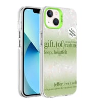 Apple iPhone 14 Kılıf Mermer Desenli Zore Marbello Kılıf (Yeşil)