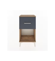 Arges Komodin Tek Çekmeceli 44x30x80 Çam-Antrasit