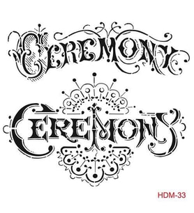 Cadence Home Decor Midi Stencil Boyama Şablonu 25x25 cm. HDM-33 