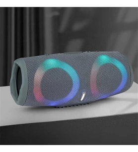 TT Charce5 RGB Aydınlatmalı Bluetooth Hoparlör USB/TF Kart (Siyah-Siyah)