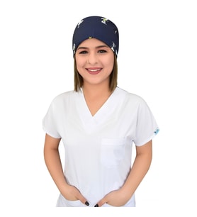 Lacivert Snoopy Desenli Cerrahi Bone B61