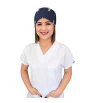 Lacivert Snoopy Desenli Cerrahi Bone B61