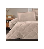 Clasy Wellsoft Çift Kişilik Yorgan Çift Taraflı Fluffy Bej V8 (Açık Bej)