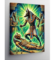 Kanvas Tablo Anubis ve Mısır Mitolojisi