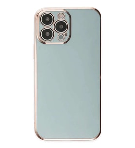 iPhone 15 Pro Max Kılıf Volet Silikon - Açık Yeşil
