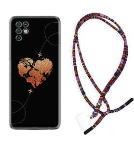 INFINIX Note 11 Pro Note 10 Hot 9 Play Kılıf Boyun Asklı Rasta Silikon Plane Heart 1721