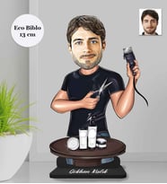 Kişiye Özel Berber Erkek Ahşap Eco Biblo -4