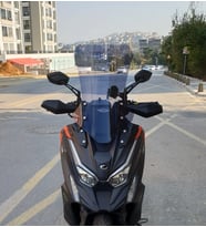 MOTOCAM Kymco DTX 250 Ön Cam 2021-2026 Model 67cm Füme Renkli 4mm UZUN
