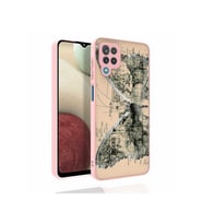 Samsung Galaxy M33 Uyumlu Kılıf Desenli Kamera Korumalı Parlak Zore Nora Kapak (Model 4)