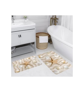 Eliana Home Baskılı 2'li Banyo Paspas Takımı RVG5043