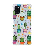 PrintiFy Samsung Galaxy A21S Uyumlu Water Color 4 Baskılı Şeffaf Köşe Korumalı Antişok Kılıf