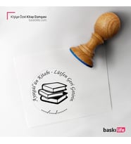 Kişiye Özel Kitap Damgası Kitap Mührü Kaşe Kitap Mühür Özel Damga 132
