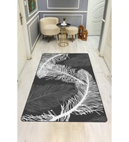 Modern Desenli Dijital Baskı Kaymaz Taban Halı H0957