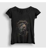 Presmono Kadın Siyah Justice Metallica T-Shirt 66888tt