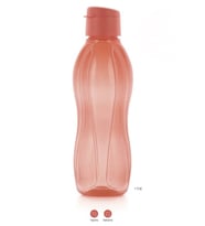 Tupperware Eko Şişe Suluk Matara 1 Lt Kolay Kapak Karpuz (Mercan-Nar Çiçeği)