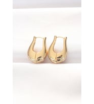 Pirinç Gold Renk Bombeli Küpe