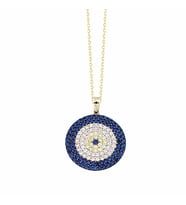 Nazar Boncuk Altın Kolye Sosyete 14K Gold 2,0 cm