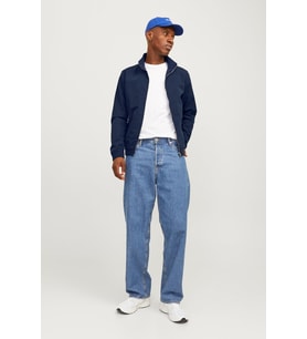 Jack & Jones JJERUSH Harrington Erkek Bomber Mont (Lacivert)
