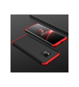 Huawei Mate 20 Pro Uyumlu Kılıf Zore Ays Kapak (Siyah-Kırmızı)