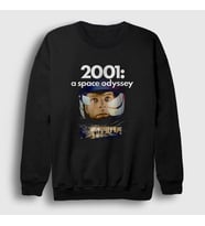 Presmono Unisex Siyah Cover Film 2001 A Space Odyssey Sweatshirt 241621tt