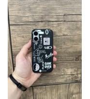 YZGOLDEN IPHONE 17 UYUMLU İÇİ KADİFE DESENLİ TELEFON KILIFI