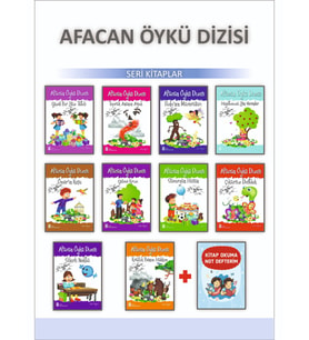 2.Sınıflar İçin Afacan Öykü Dizisi + Kitap Okuma Not Defterim (Karışık)