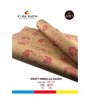Paket Kağıdı Kraft Kağıt Ambalaj Kağıdı Hediye Kağıdı Yılbaşı Çeyiz Paketleme Kağıt 70x100 (10 ADET)