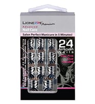Lionesse Nail Care Salon Perfect 24 Adet Takma Tırnak M-65 Zebra Desen