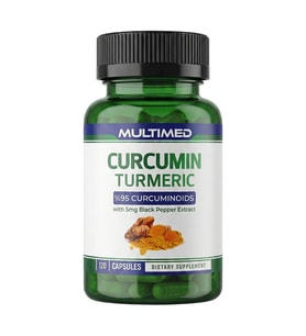 Multimed Curcumin Turmeric Zerdeçal Ekstraktı 120 Kapsül, Karabiber Meyve Ekstraktı İle Birlikte
