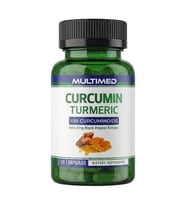 Multimed Curcumin Turmeric Zerdeçal Ekstraktı 120 Kapsül, Karabiber Meyve Ekstraktı İle Birlikte