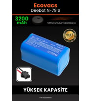Ecovacs Deebot N79S 3200mAh Robot Süpürge Bataryası - Yüksek Yoğunluklu Li-ion Hücre