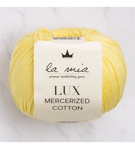La Mia Lux Mercerized Cotton Sarı El Örgü İpi - 177 - 33753