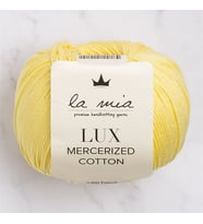 La Mia Lux Mercerized Cotton Sarı El Örgü İpi - 177 - 33753