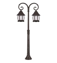 AVONNI BSU-68184-2BSY Siyah Boyalı Dış Mekan Aydınlatma E27 Aluminyum ABS Polikarbon Cam 56x20cm