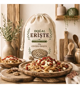 Yöresel Ev Yapımı Ktkısız Cevizli Erişte 1 KG